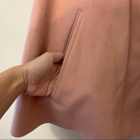 Zara Woman pink swing coat one button wool blend size small - Picture 11 of 13
